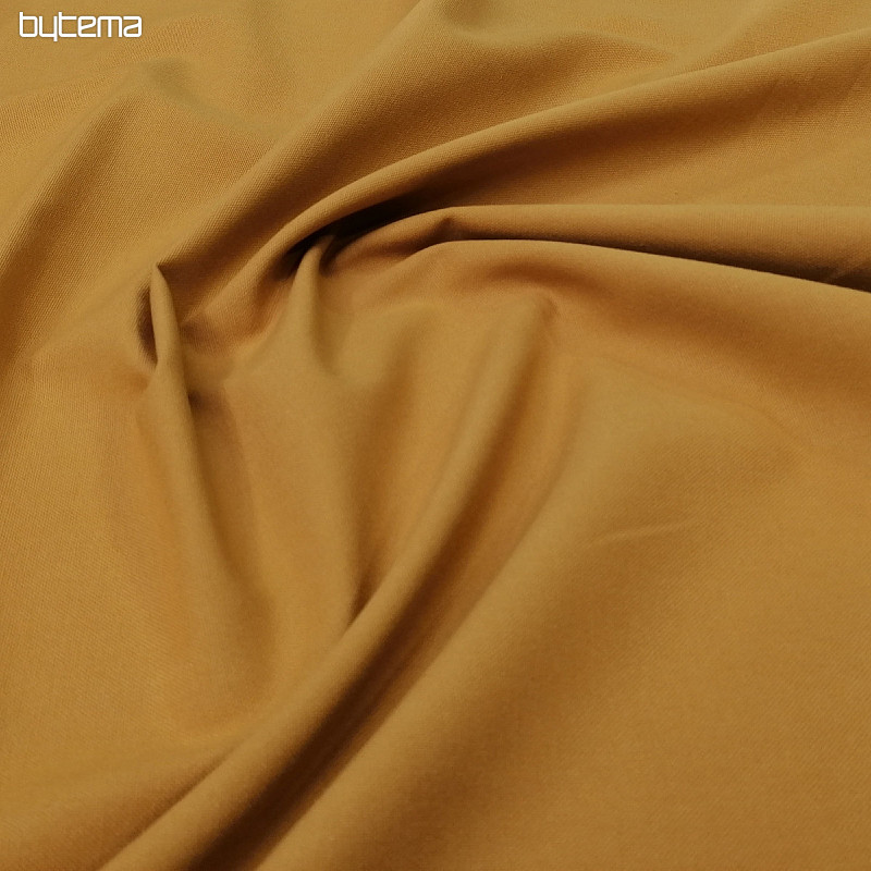 Cotton fabric UNI MUSTARD coarse cotton 220g