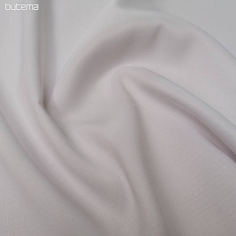 Decorative fabric teflon ELBA white