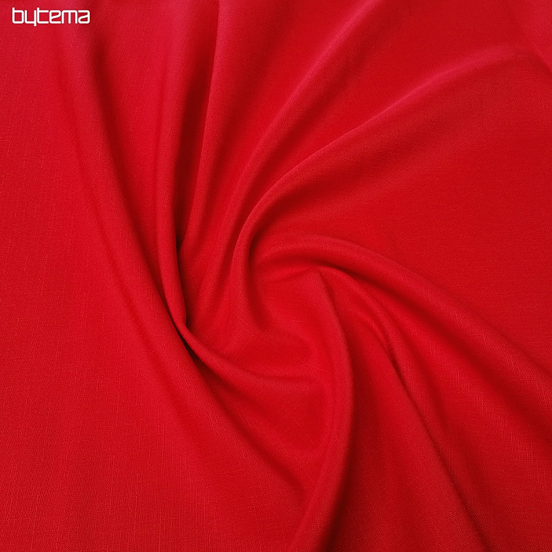 Decorative fabric teflon ELBA red
