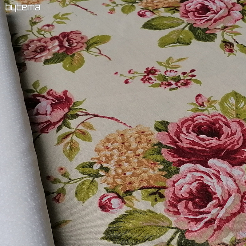 Decorative fabric ROSES CORNWALL