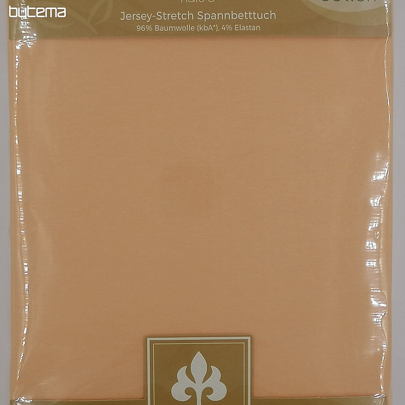 Jersey sheet BAMBOO - BIO COTTON apricot