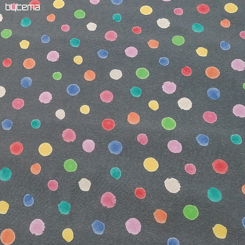 Decorative fabric Colored polka dots