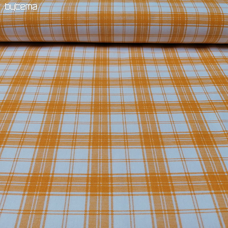 Cotton fabric R-32 Checkered yellow