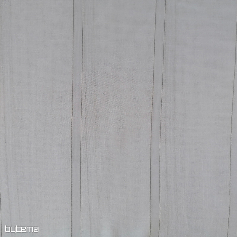 Curtain GERSTER 11296 white with stripes