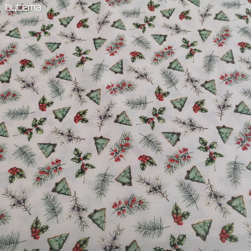 Cotton fabric GALLETAS trees