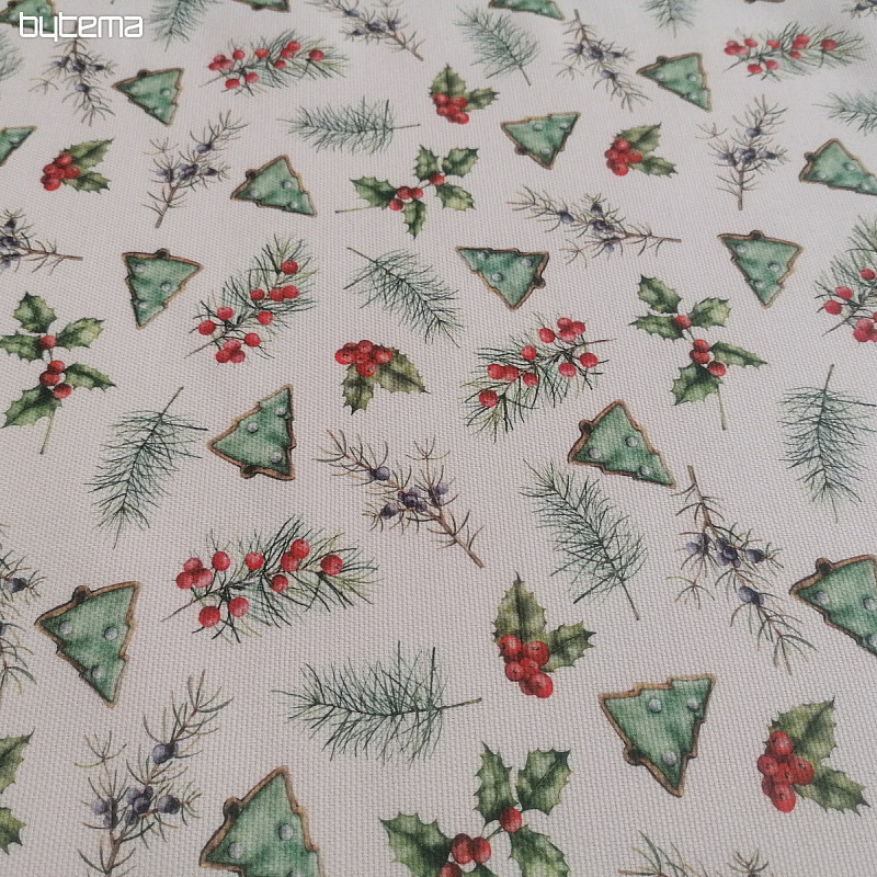 Christmas decorative fabric GALLETAS trees II