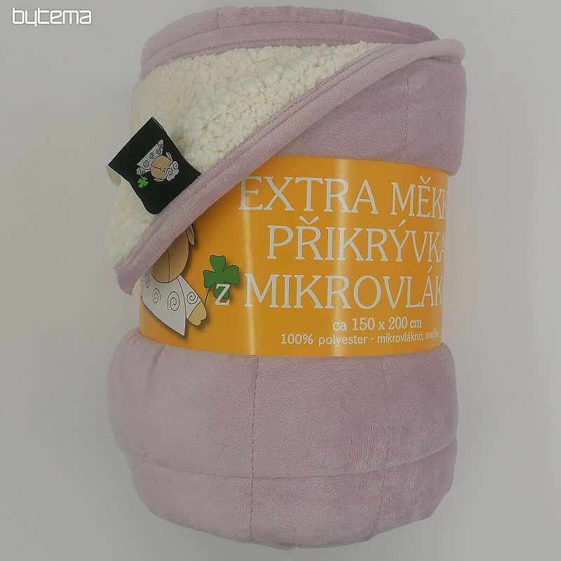 Microfiber blanket EXTRA SOFT SHEEP purple