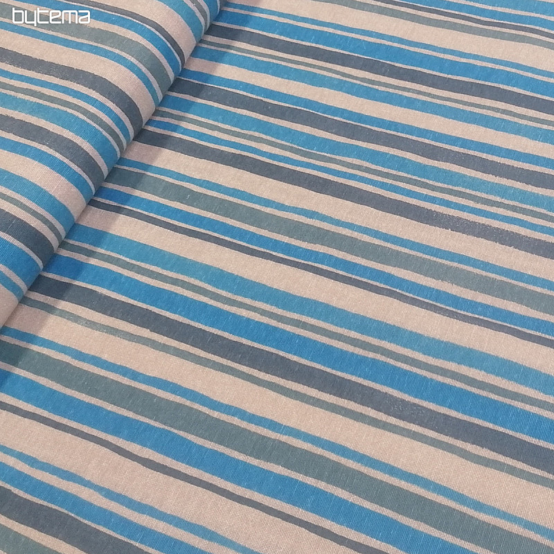 Decorative fabric Blue stripe 2