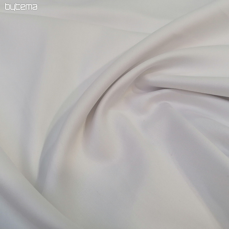 SOLITUDE SATIN White cotton fabric