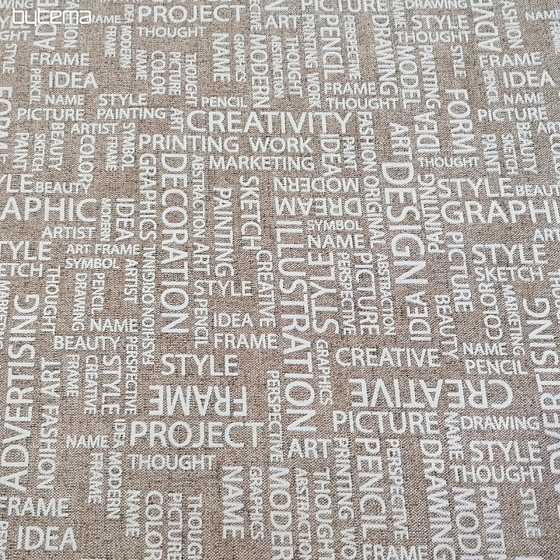 ART LETRAS decorative fabric