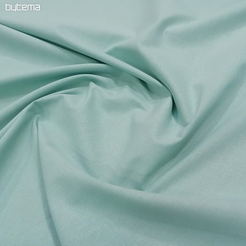 Cotton fabric UNI JADE green mint