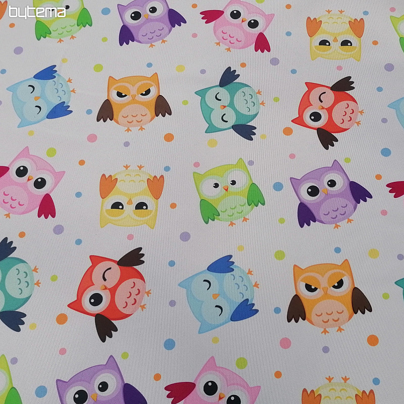 Decorative fabric 10027-01 OWLS