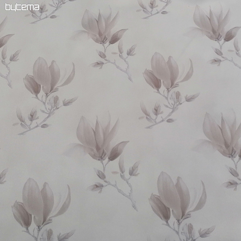 Decorative fabric BLACK OUT MAGNOLIA brown