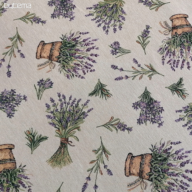 Tapestry fabric LAVANDER ALLOVER