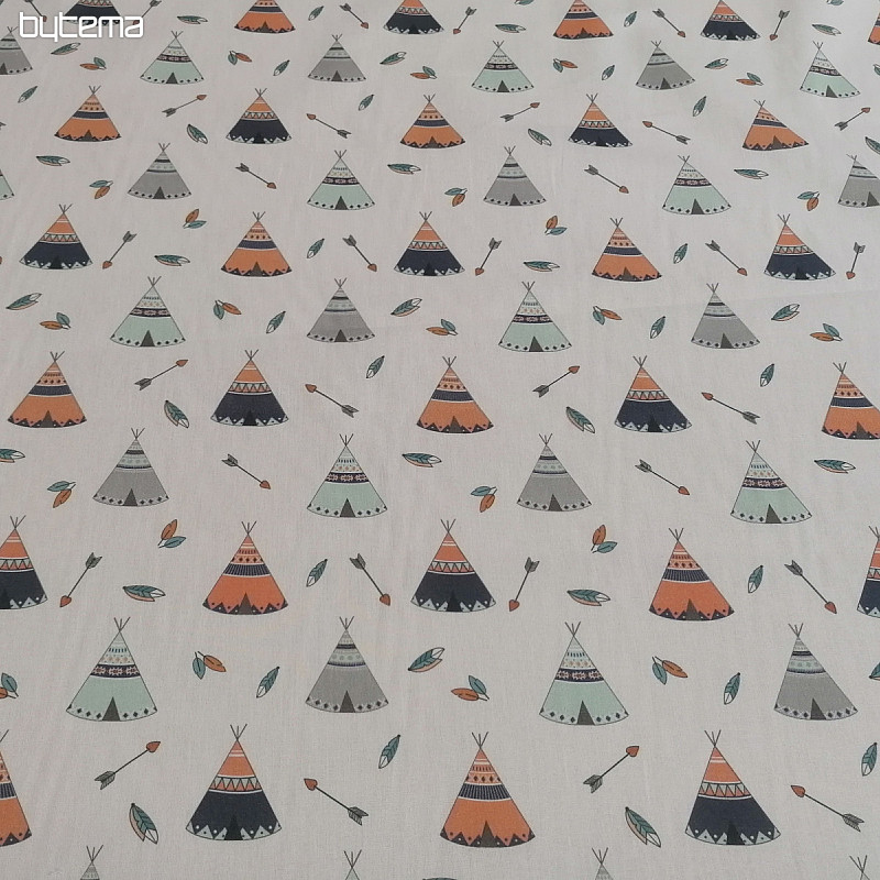 Teepee cotton fabric