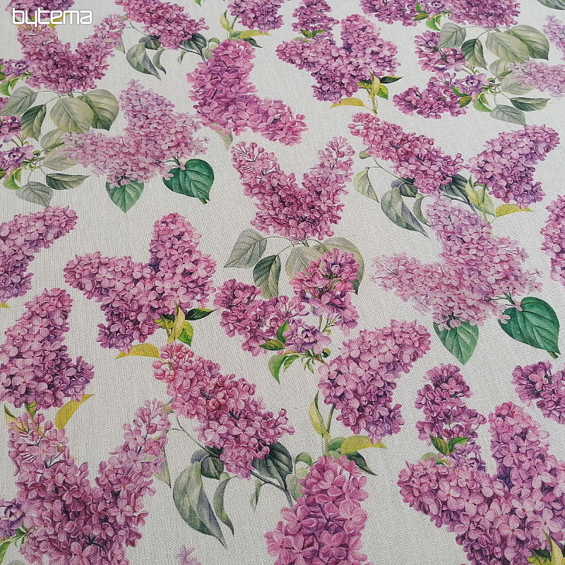 Lilac decorative fabric
