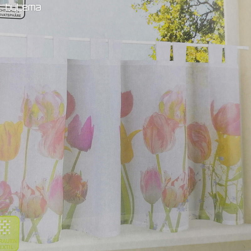 Finished curtain GERSTER Tulips 50x150 cm