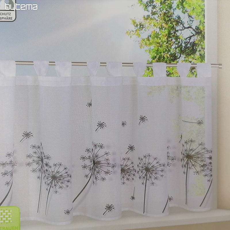 Finished curtain GERSTER white-grey dandelions 50x145 cm