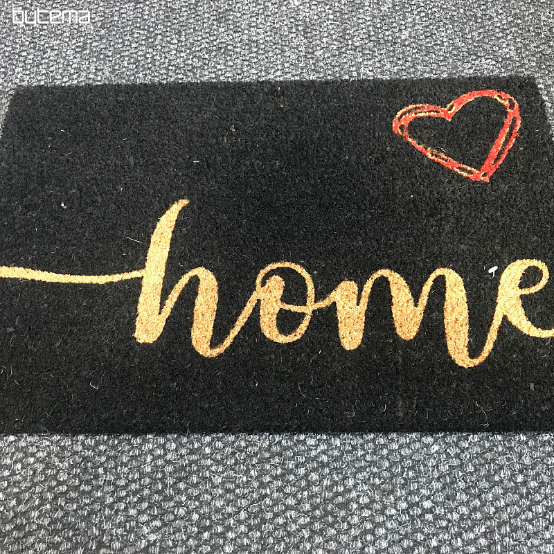Mat HEART AND HOME black