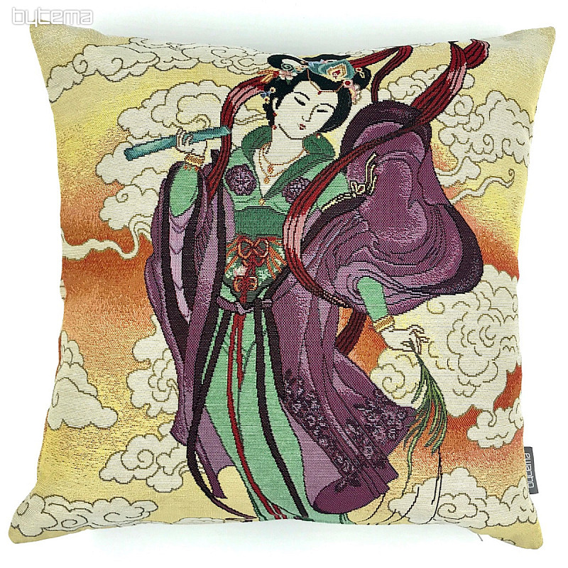 Tapestry pillow-case GEISHA purple