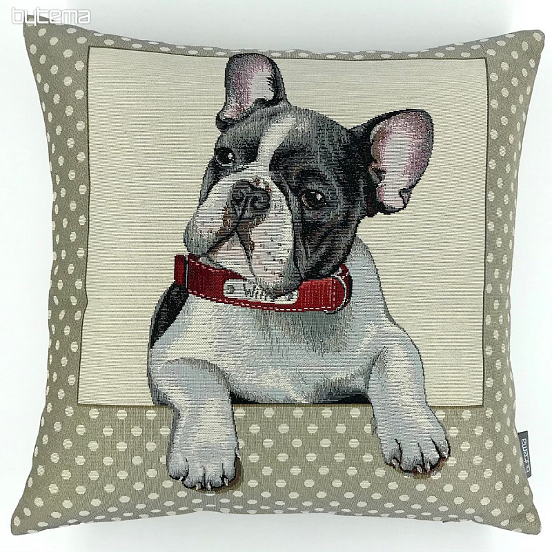 Tapestry cushion cover FRENCH BULLDOG