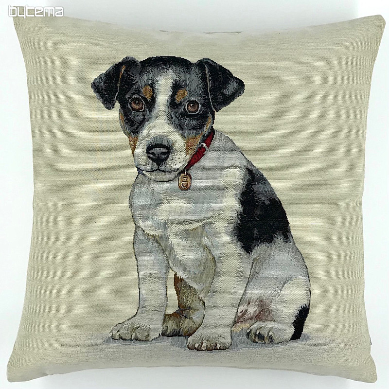 Tapestry pillow-case Jack Russell terier