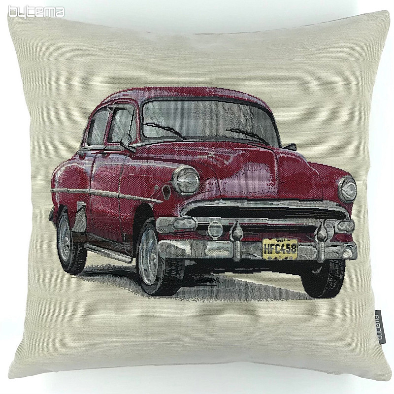Tapestry pillow-case OLDTIME CAR