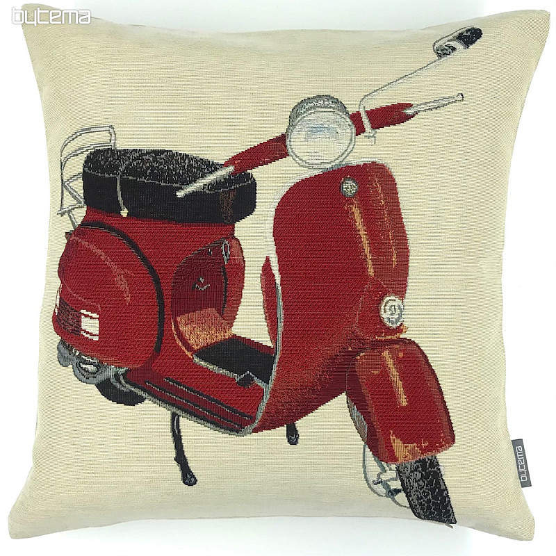 Tapestry pillow-case RED SCOOTER VESPA