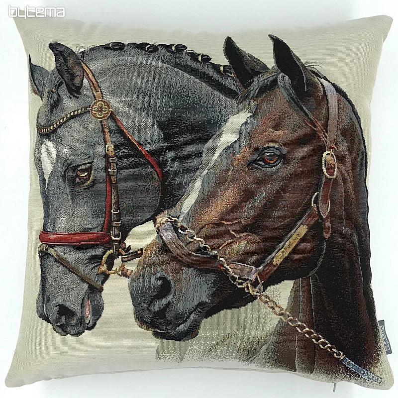 Tapestry pillow-case HORSES