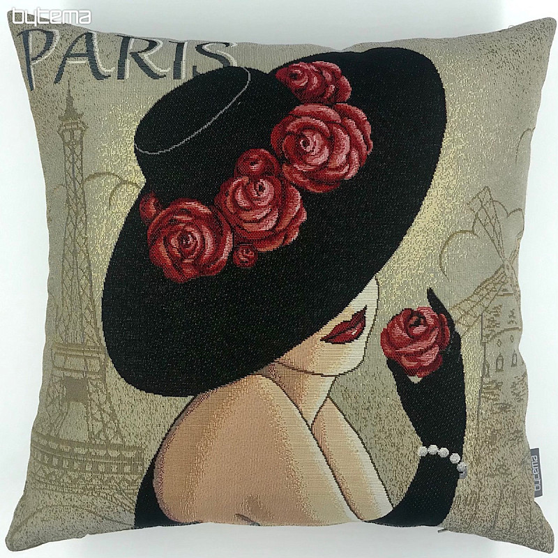 Tapestry pillow-case LADY Paris