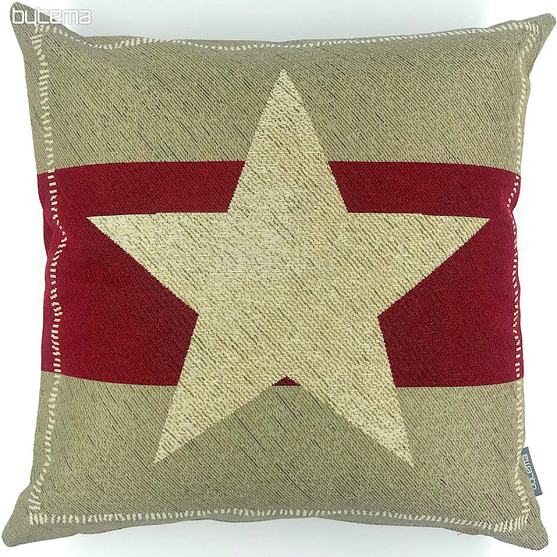 Tapestry cushion cover RED STAR 2