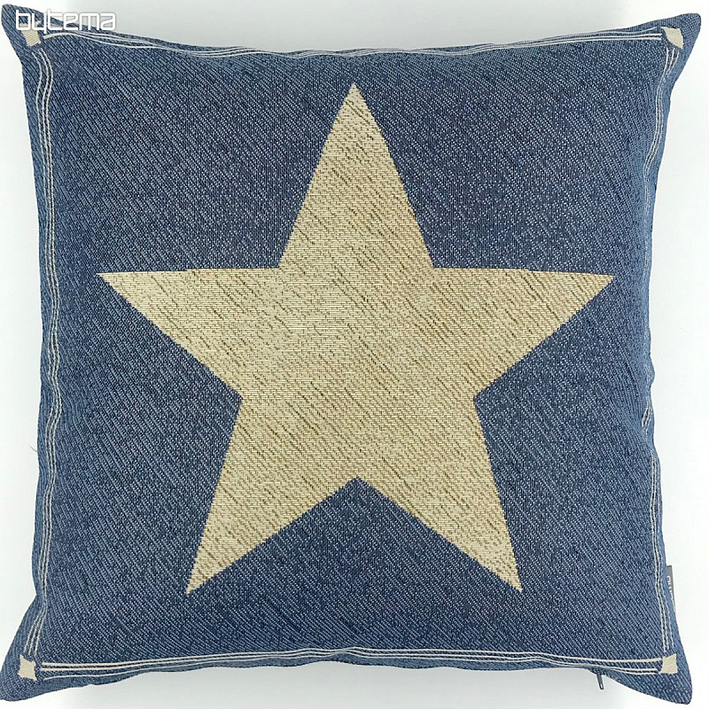 Tapestry pillow-case BLUE STAR 1
