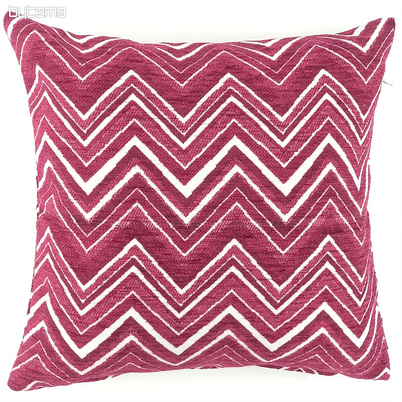 ZIG ZAG pink decorative pillow cover