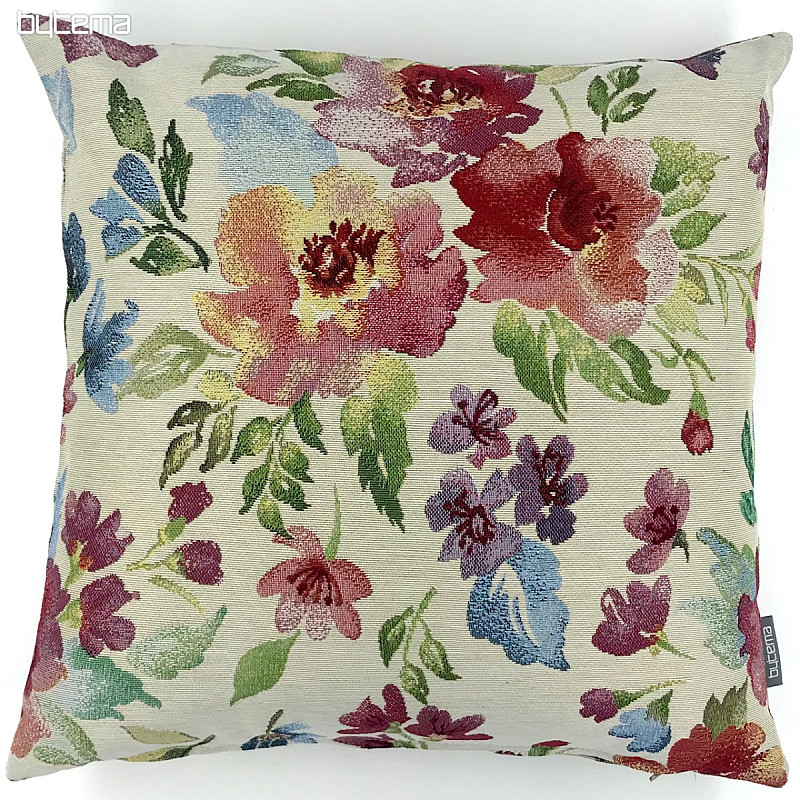 Tapestry cushion cover PASTEL FLOWERS