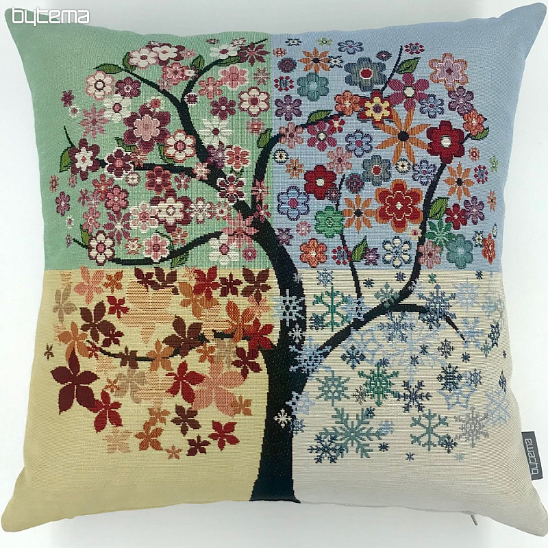 Tapestry cushion cover TREE 4 SEASONS