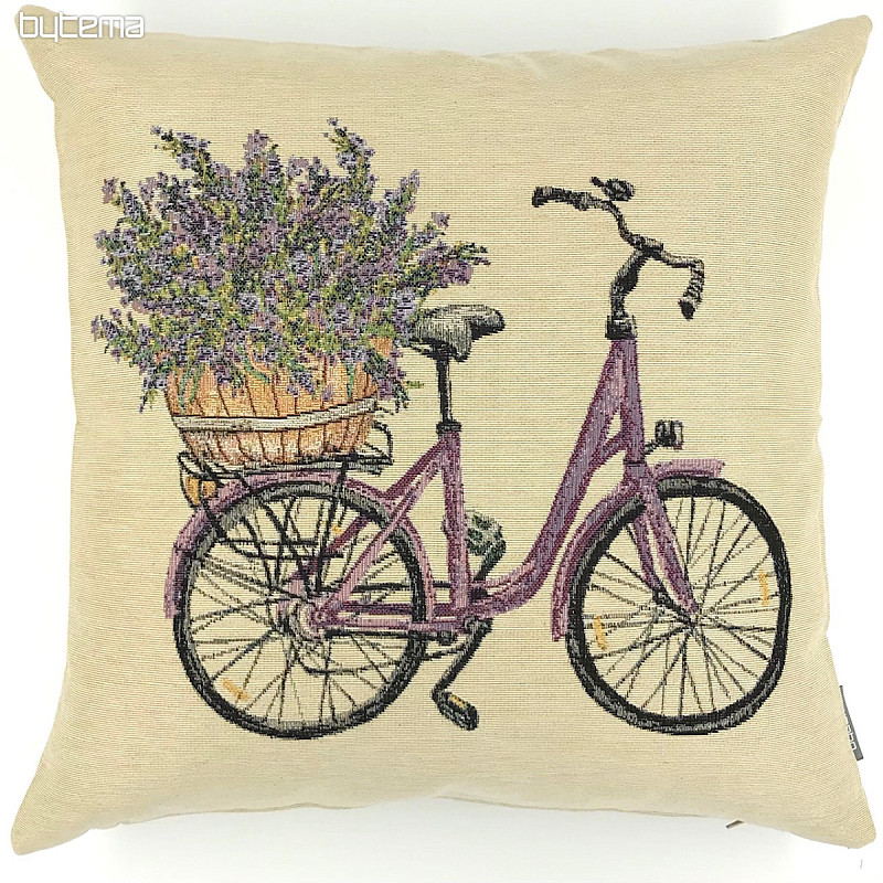 Gobelin-Kissenbezug LAVANDA BIKE