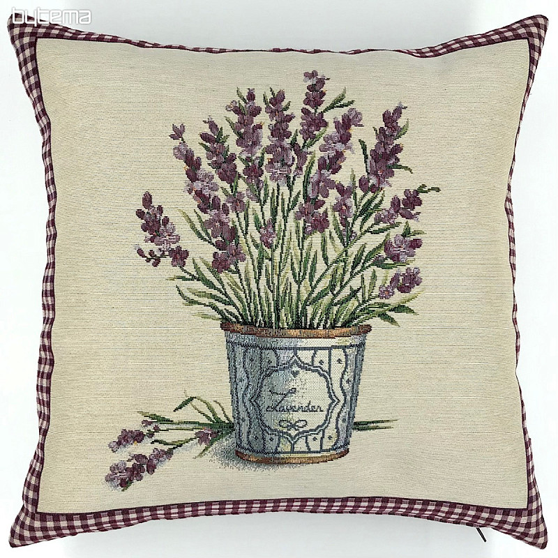 Tapestry cushion cover FLOWERS FROM PROVENCE LAVENDER