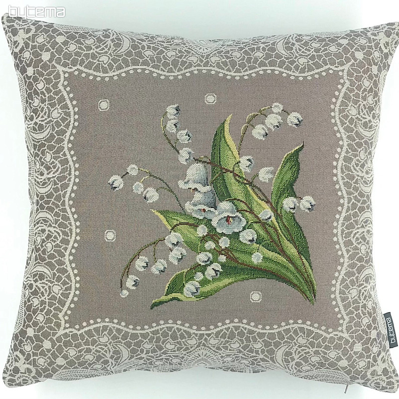 Tapestry cushion cover LILY OF FLOWERS