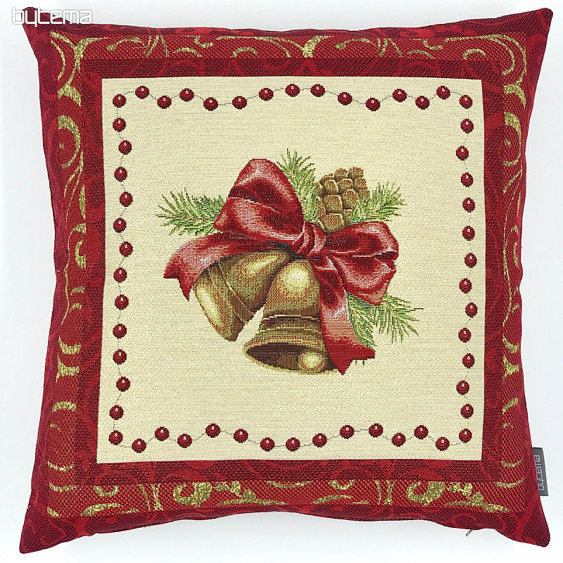 Christmas decorative pillow BELL IN FRAME