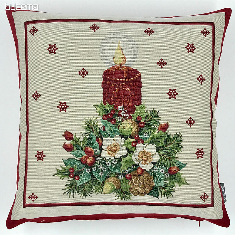 Tapestry cushion cover BIG RED CANDLE