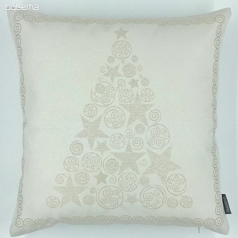 Christmas decoration pillow cover FLASH silver natural