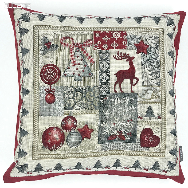 Tapestry cushion cover MERRY CHRISTMAS