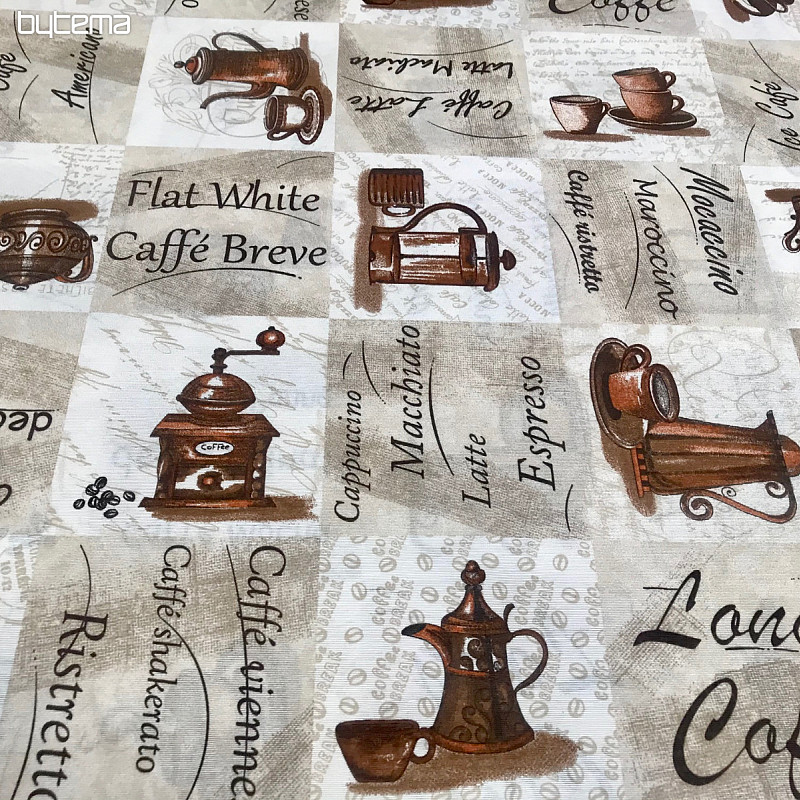 Espresso decorative fabric