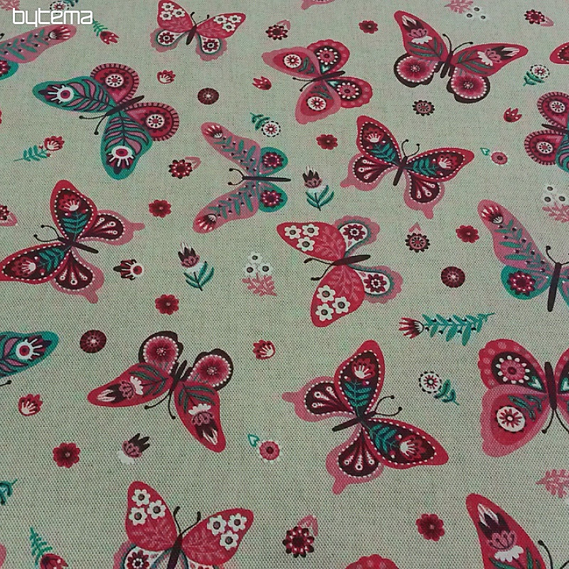 Decorative fabric BUTTERFLY