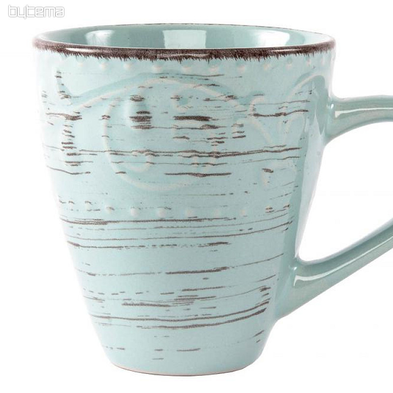 BLUE RELIEF ceramic mug