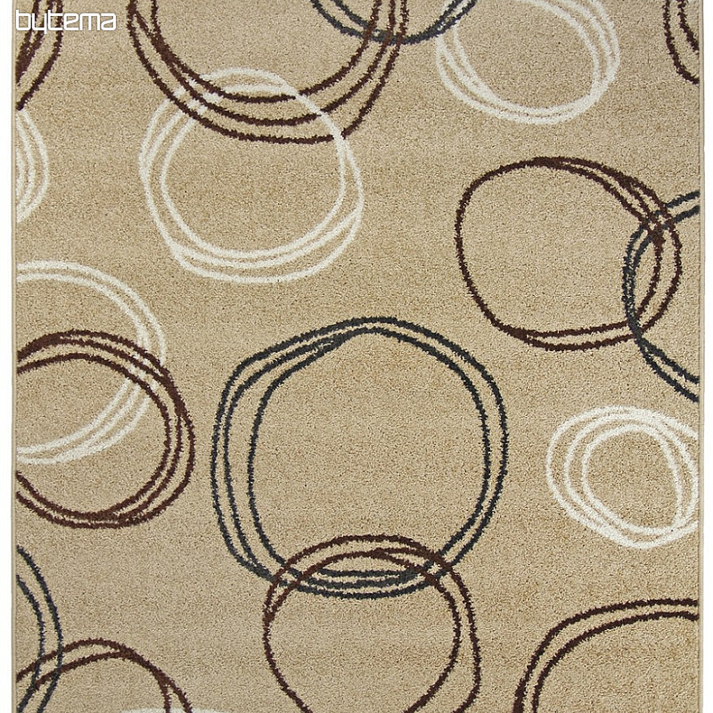 Piece carpet LOTTO circles dark beige
