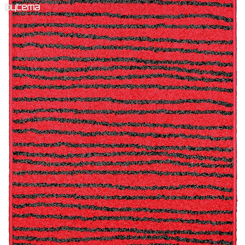 Piece carpet LOTTO stripes red / black