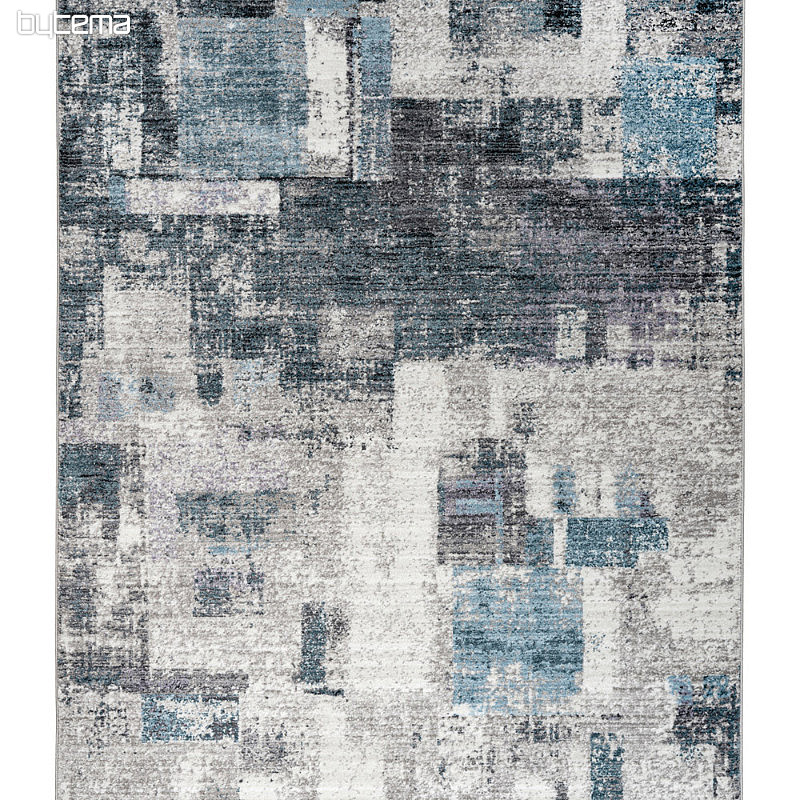 Modern carpet MEDELLIN 407 silver / blue
