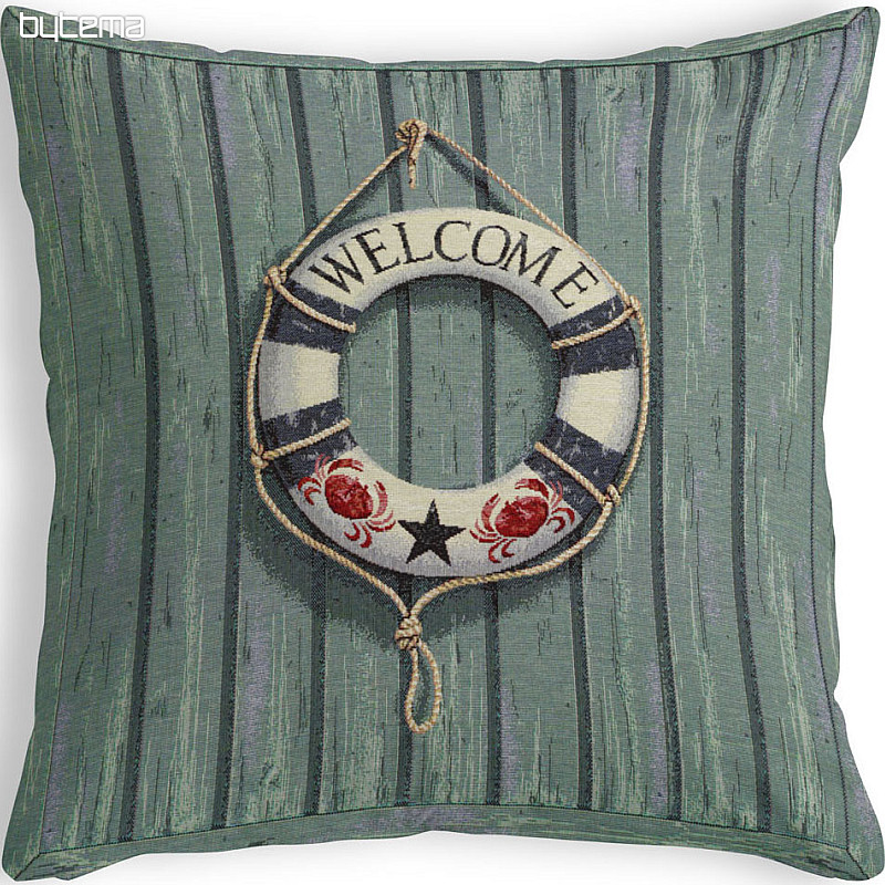 Large tapestry cushion cover LIFE RING
