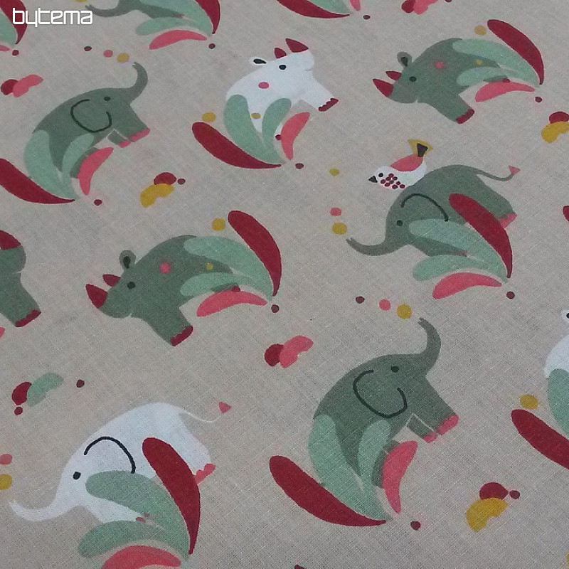 Cotton fabric RHINOS